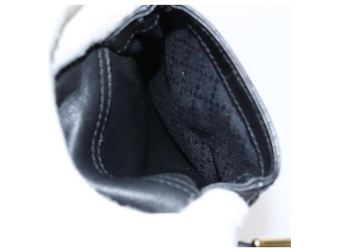 Zaino in pelle nera GUCCI Bamboo Auth am6663 Nero - vista 30