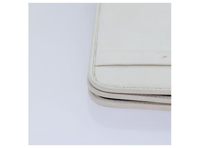 Borsa a spalla Christian Dior in pelle bianca Auth bs16301 Bianco - vista 14