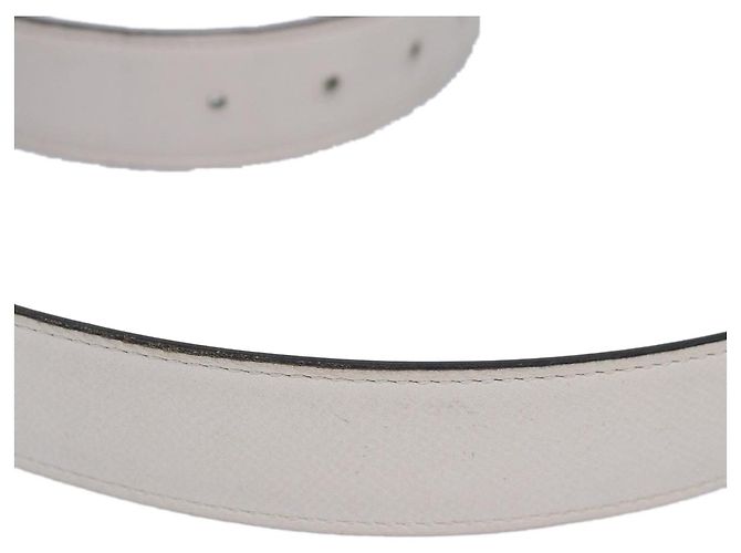 Hermès HERMES Constance Gürtel Leder 37,4"" Weiß Auth am6629 - Ansicht 3