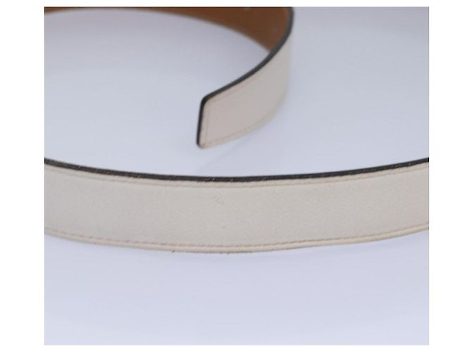 Hermès HERMES Constance Gürtel Leder 37,4"" Weiß Auth am6629 - Ansicht 5