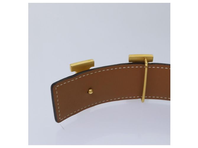 Hermès HERMES Constance Gürtel Leder 37,4"" Weiß Auth am6629 - Ansicht 9