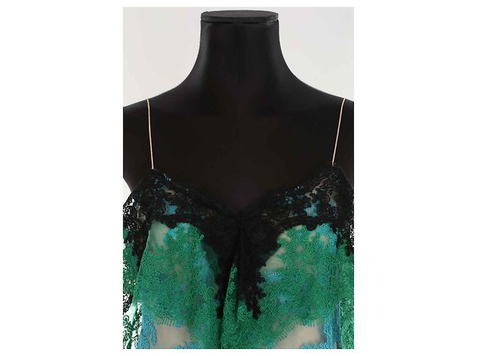 Alexis Mabille Top de encaje Verde - vista 2