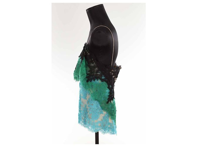 Alexis Mabille Top de encaje Verde - vista 3