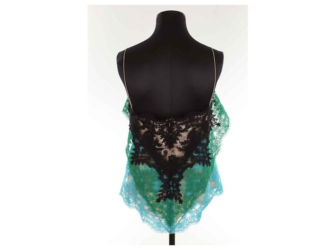 Alexis Mabille Top de encaje Verde - vista 4