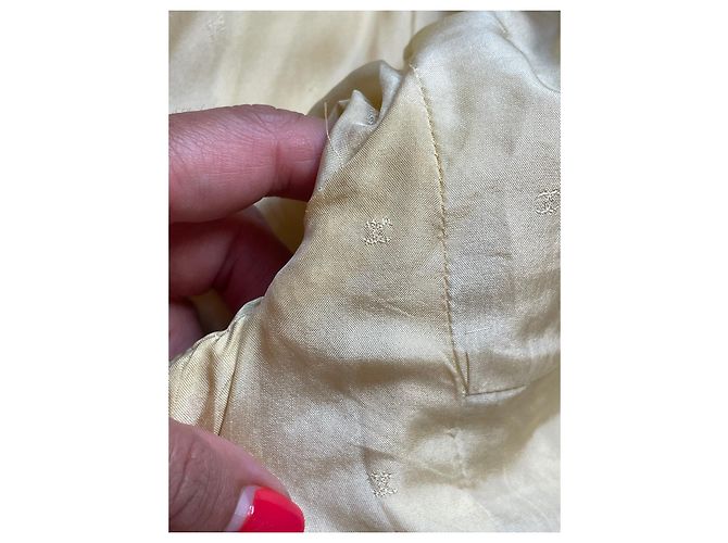 Chanel Tweed Jacke Gelb Größe 38 - Ansicht 9