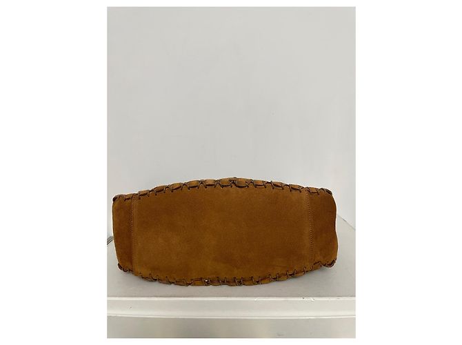 Borsa Paco Rabanne in scamosciato camel Cammello - vista 4