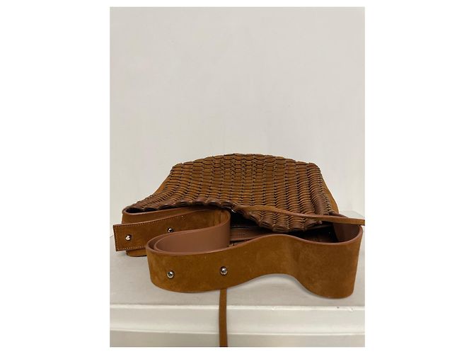 Borsa Paco Rabanne in scamosciato camel Cammello - vista 5