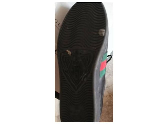Sneaker Gucci in pelle nera Nero - vista 4