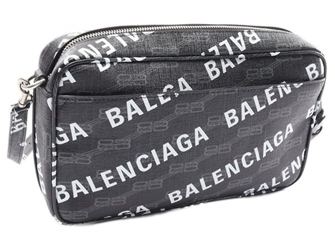 Camera Borsa a tracolla Balenciaga BB Monogram Signature Nera - vista 2