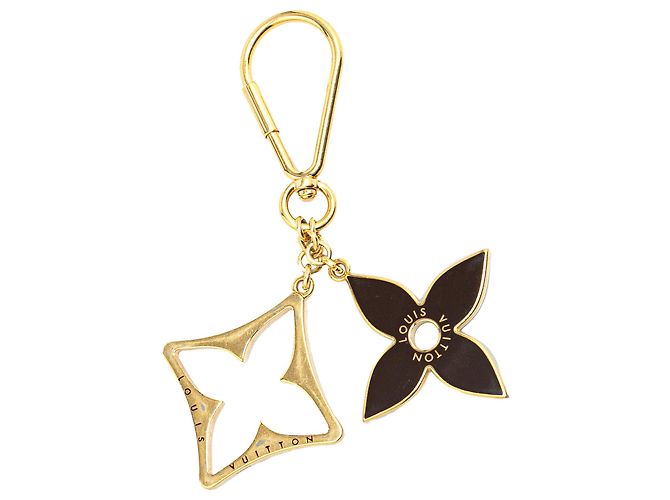 Twist Portachiavi puzzle in oro placcato e charm per borsa Louis Vuitton Nero D'oro - vista 2