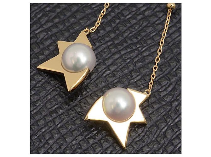 Orecchini in perla Tasaki 750YG Comet Plus D'oro - vista 7