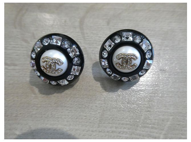 neue Chanel Ohrringe mit Box Silber Hardware - Ansicht 2