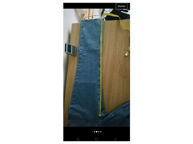Guess High Rise Jeans Light Blue Cotton - view 7