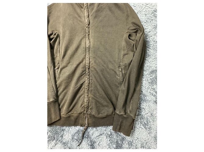 Autre Marque Brauner Hoodie mit Ninja-Reißverschluss von Boris Bidjan Saberi. - Ansicht 3