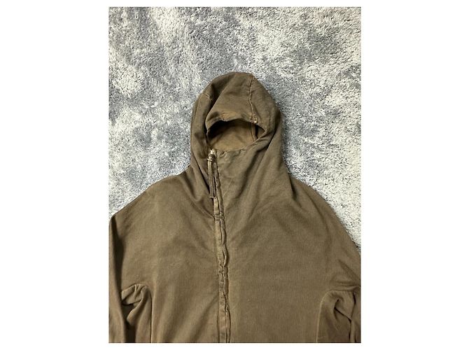 Autre Marque Brauner Hoodie mit Ninja-Reißverschluss von Boris Bidjan Saberi. - Ansicht 4