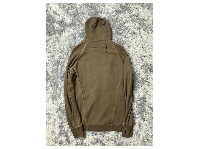 Autre Marque Brauner Hoodie mit Ninja-Reißverschluss von Boris Bidjan Saberi. - Ansicht 5