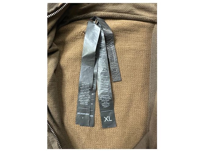 Autre Marque Brauner Hoodie mit Ninja-Reißverschluss von Boris Bidjan Saberi. - Ansicht 8
