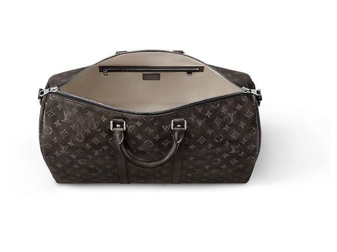 Abbesses Louis Vuitton Sac en cuir Keepall 50 cm de LV Noir - vue 3