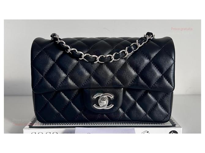 Timeless Chanel CLÁSSICO ATEMPORAL FLAP MINI RETANGULAR Preto - vista 2
