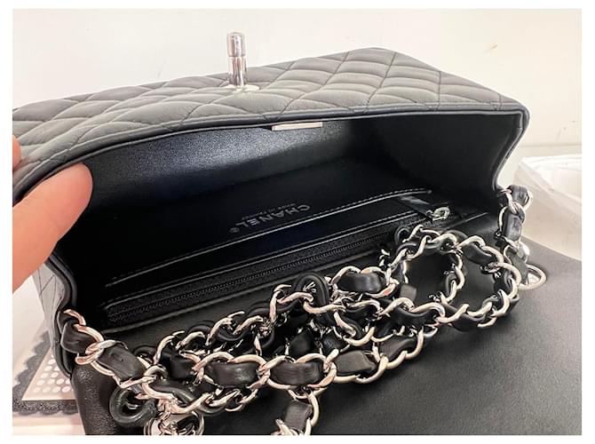 Timeless Chanel CLÁSSICO ATEMPORAL FLAP MINI RETANGULAR Preto - vista 7
