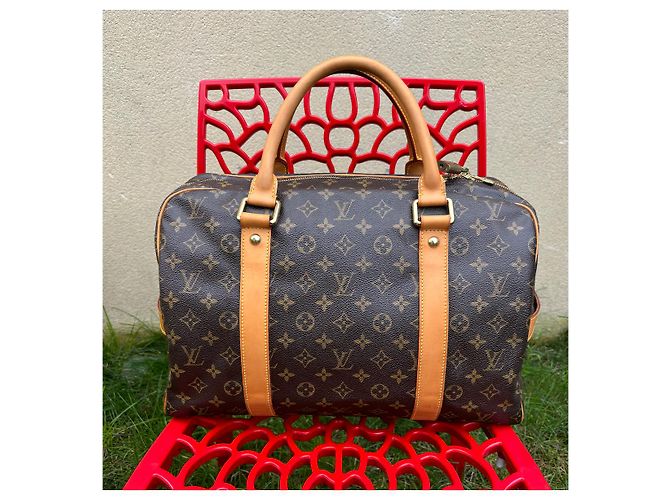 Borsa Louis Vuitton Carryall Marrone scuro - vista 2