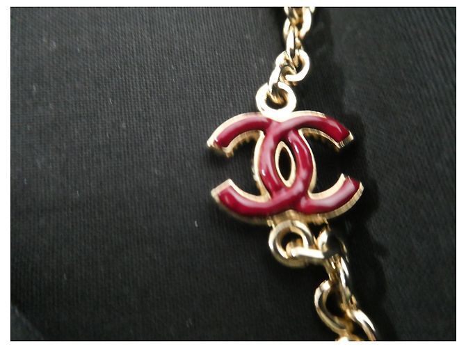 Sautoir Chanel nuovo 90 cm rosso nacarato con la sua scatola - vista 2