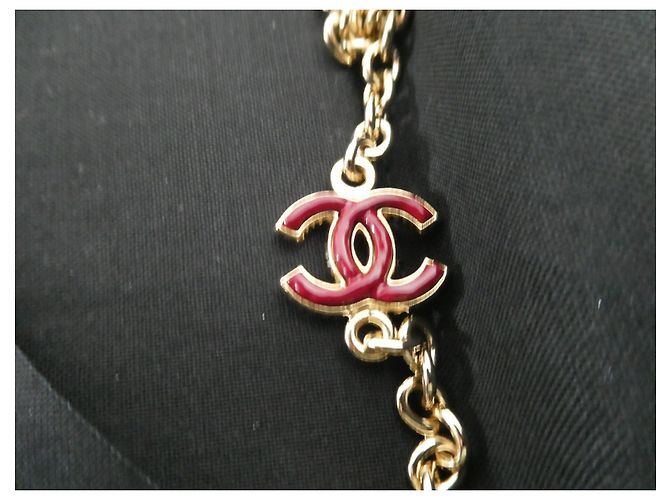 Sautoir Chanel nuovo 90 cm rosso nacarato con la sua scatola - vista 3