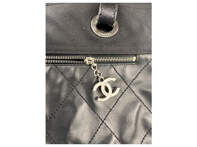 Chanel Paris-Biarritz 2012 GM borsa nera Nero Silver hardware - vista 14