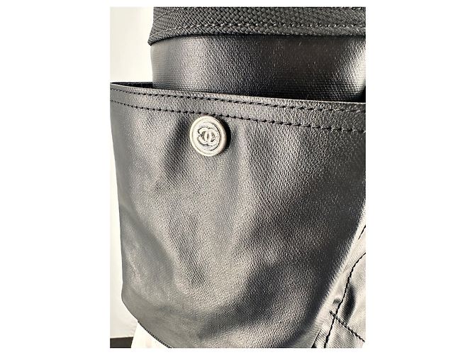 Chanel Paris-Biarritz 2012 GM borsa nera Nero Silver hardware - vista 9