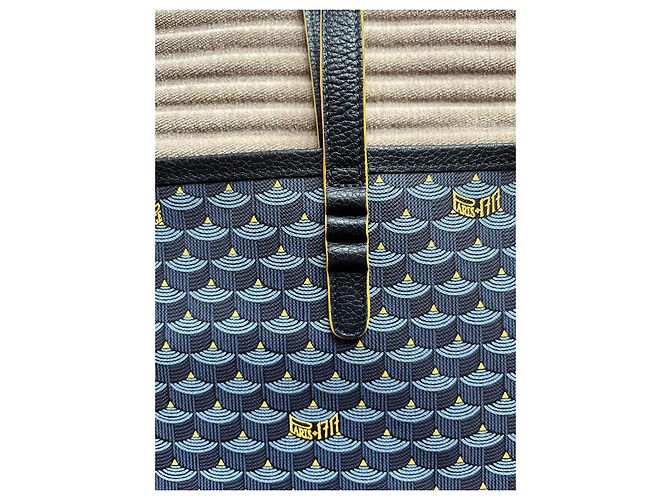 Fauré Le Page Daily Battle 32 Tote Bag Navy Blau Stoff Marineblau - Ansicht 5
