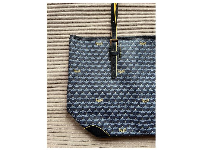 Fauré Le Page Daily Battle 32 Tote Bag Navy Blau Stoff Marineblau - Ansicht 6