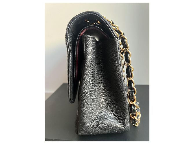 Timeless Borsa a mano Chanel in pelle di vitello grana nera Nero - vista 7