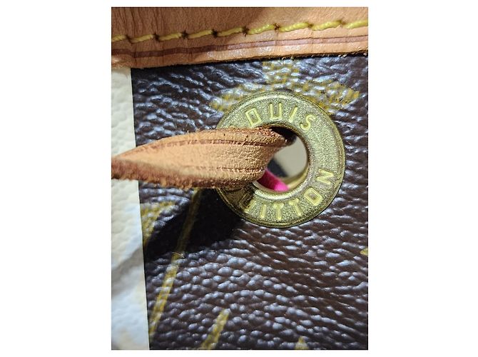 Borsa Petit Noé Monogram Rayures Edizione Limitata Louis Vuitton Marrone/Crema - vista 13