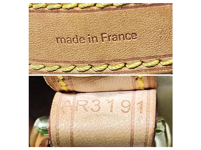 Borsa Petit Noé Monogram Rayures Edizione Limitata Louis Vuitton Marrone/Crema - vista 16