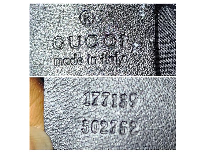 Borsa hobo Babouska Indy media in tela e pelle GG di Gucci nera Nero - vista 9