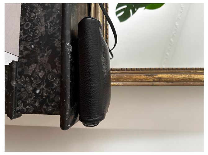 DIOR - Borsa in pelle granulata Nero - vista 11