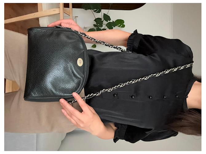 DIOR - Borsa in pelle granulata Nero - vista 3