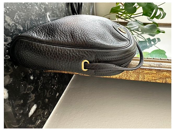 DIOR - Borsa in pelle granulata Nero - vista 6
