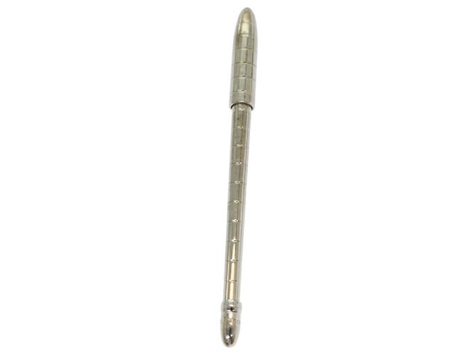Penna a sfera in metallo argento LOUIS VUITTON Styro Agenda LV Auth ar12242 - vista 3
