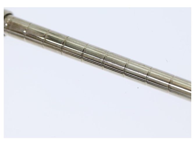 Penna a sfera in metallo argento LOUIS VUITTON Styro Agenda LV Auth ar12242 - vista 7