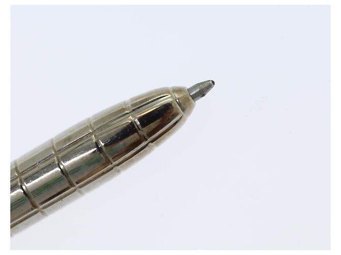Penna a sfera in metallo argento LOUIS VUITTON Styro Agenda LV Auth ar12242 - vista 8