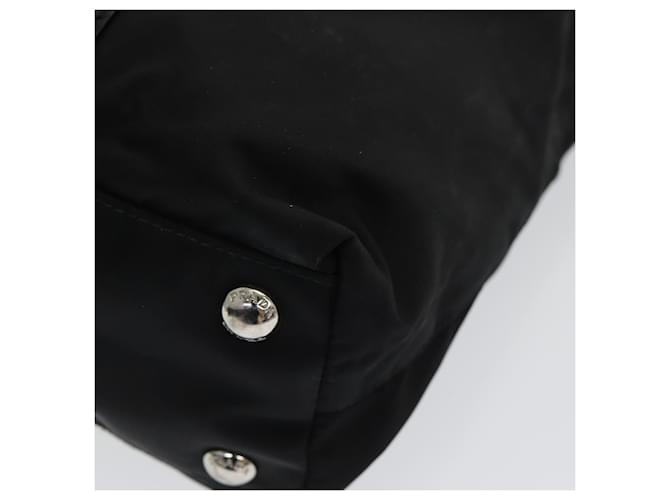 PRADA Borsa a mano in nylon nero Auth am6693 - vista 10