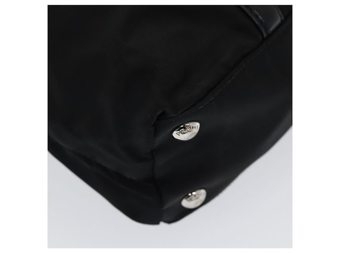 PRADA Borsa a mano in nylon nero Auth am6693 - vista 11