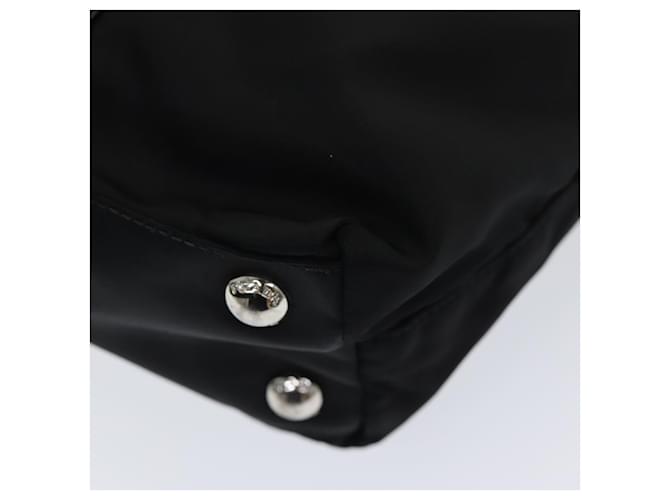 PRADA Borsa a mano in nylon nero Auth am6693 - vista 12