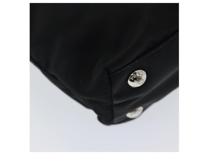 PRADA Borsa a mano in nylon nero Auth am6693 - vista 13