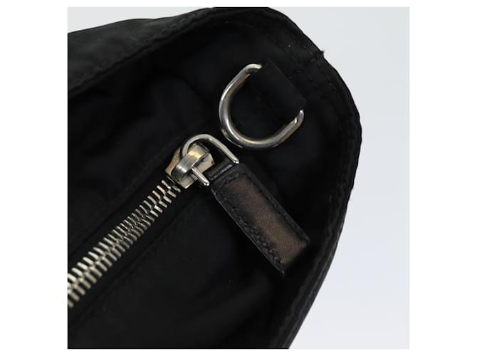 PRADA Borsa a mano in nylon nero Auth am6693 - vista 14