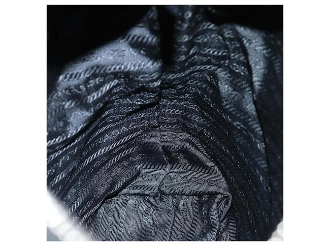 PRADA Borsa a mano in nylon nero Auth am6693 - vista 17