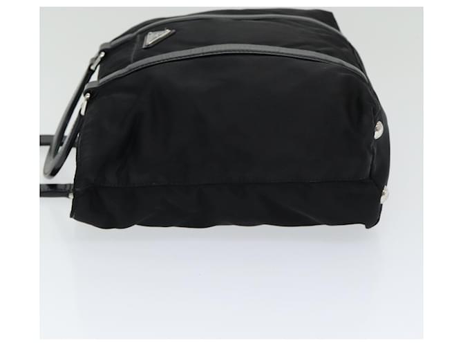 PRADA Borsa a mano in nylon nero Auth am6693 - vista 5