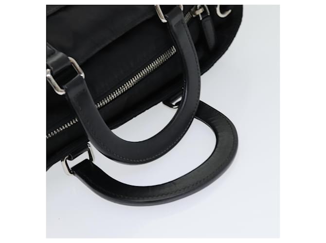 PRADA Borsa a mano in nylon nero Auth am6693 - vista 7