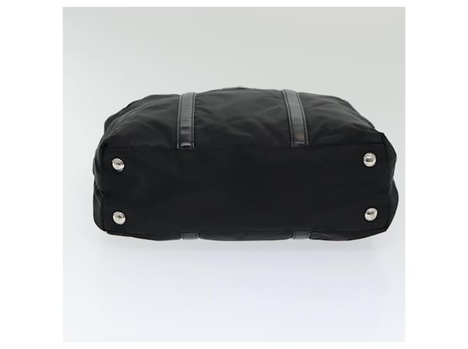 PRADA Borsa a mano in nylon nero Auth am6693 - vista 9